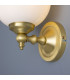 Cloghan Globe Wall Light Satin Brass-4