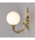 Ben Single Arm Globe Wall Light Polished Brass-2