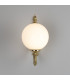 Ben Single Arm Globe Wall Light Polished Brass-3