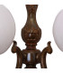 Ben 2 Arm Globe Wall Light Antique Brass-4