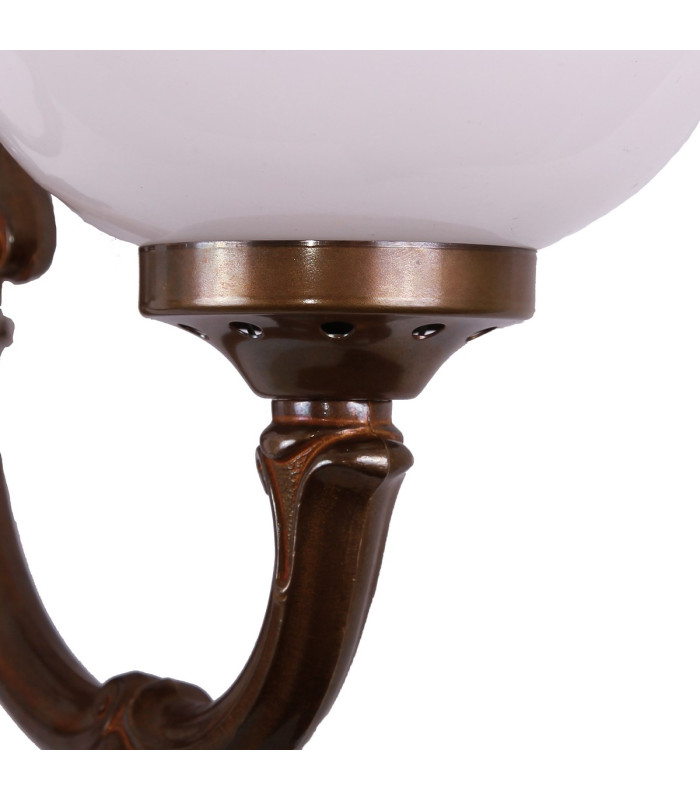 Ben 2 Arm Globe Wall Light Antique Brass-5