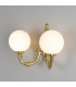 Ben 2 Arm Globe Wall Light Polished Brass-2