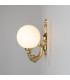 Ben 2 Arm Globe Wall Light Polished Brass-4