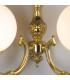 Ben 2 Arm Globe Wall Light Polished Brass-5