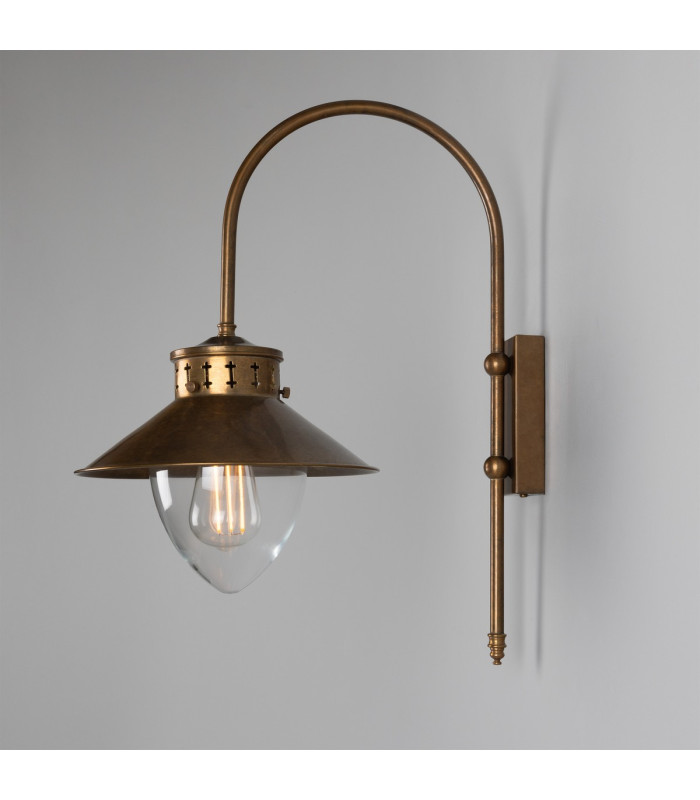Boyd 1 Arm Wall Light Antique Brass-3