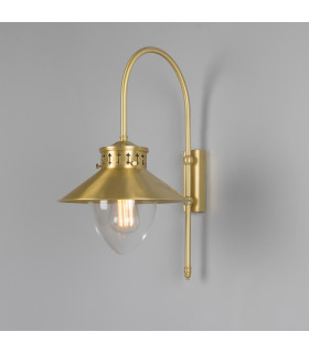 Boyd 1 Arm Wall Light Satin Brass-1