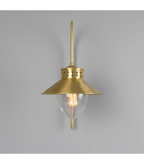 Boyd 1 Arm Wall Light Satin Brass-2