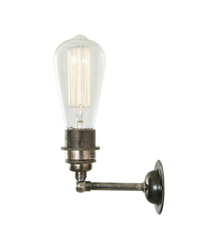 Lome Vintage Industrial Wall Light Antique Silver-3