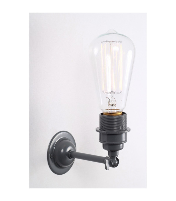 Lome Vintage Industrial Wall Light Grey