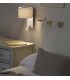 Wall Light White with Shade 1x E27 with Reading Light 3W - 2