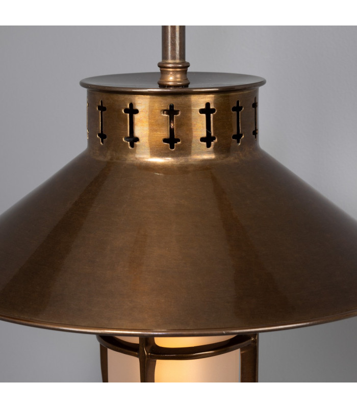 Boyd Single Arm Wall Light Antique Brass-4