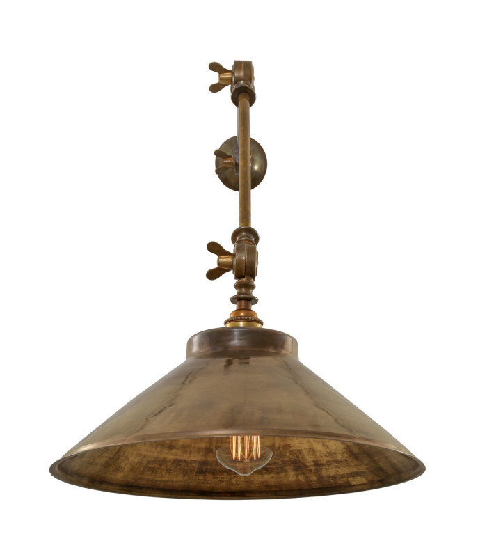 Rio Adjustable Wall Light Antique Brass-2