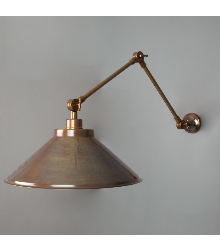 Rio Adjustable Wall Light Antique Brass-3