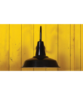 Hex Factory Industrial Wall Light Black-2