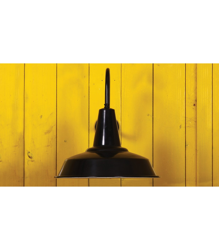 Hex Factory Industrial Wall Light Black-2