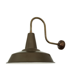 Hex Factory Industrial Wall Light Bronze