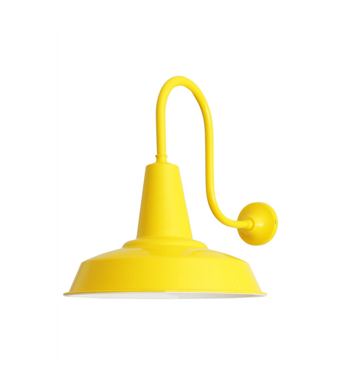 Hex Factory Industrial Wall Light Yellow-3