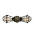 Praia Double Cage Wall Light Antique Silver Black Cage
