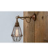 Edom Wall Light Antique Brass Bronze Cage-2