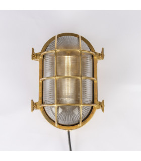 Ross Outdoor Wall Light Raw Brass IP54-1