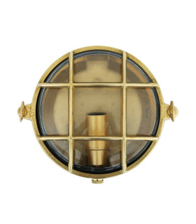 Ergo Outdoor Small Bulkhead Natural Brass IP65-1