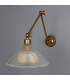 Rebell Adjustable Arm Wall Light Antique Brass-1
