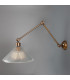 Rebell Adjustable Arm Wall Light Antique Brass-2