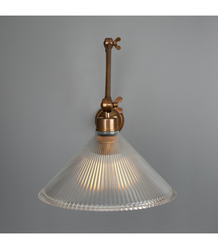 Rebell Adjustable Arm Wall Light Antique Brass-3