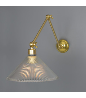 Rebell Adjustable Arm Wall Light Polished Brass-1