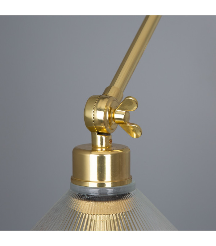 Rebell Adjustable Arm Wall Light Polished Brass-3
