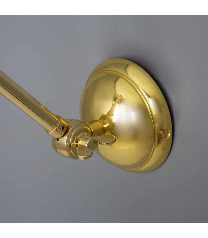 Rebell Adjustable Arm Wall Light Polished Brass-5