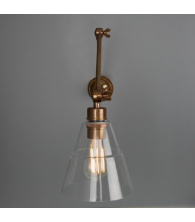 Lyx Adjustable Poster Light Antique Brass-2
