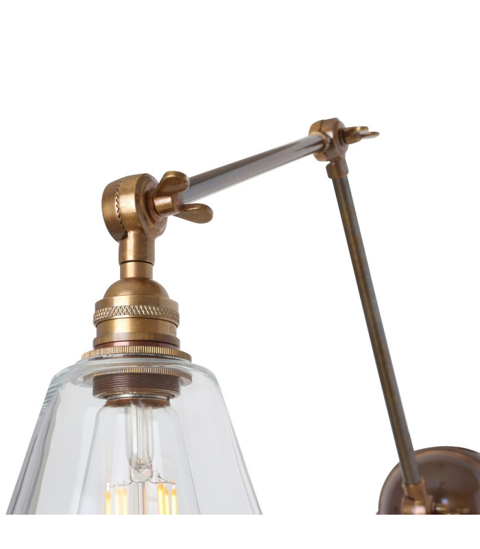 Lyx Adjustable Poster Light Antique Brass-4