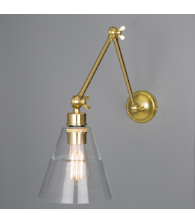 Lyx Adjustable Poster Light Polished Brass-1