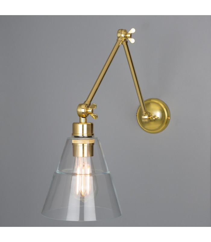Lyx Adjustable Poster Light Polished Brass-1