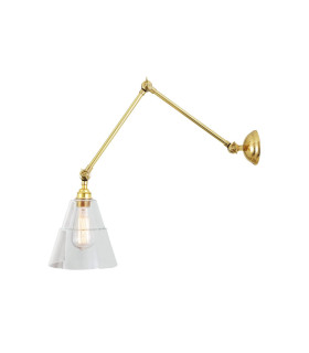 Lyx Adjustable Poster Light Polished Brass-2