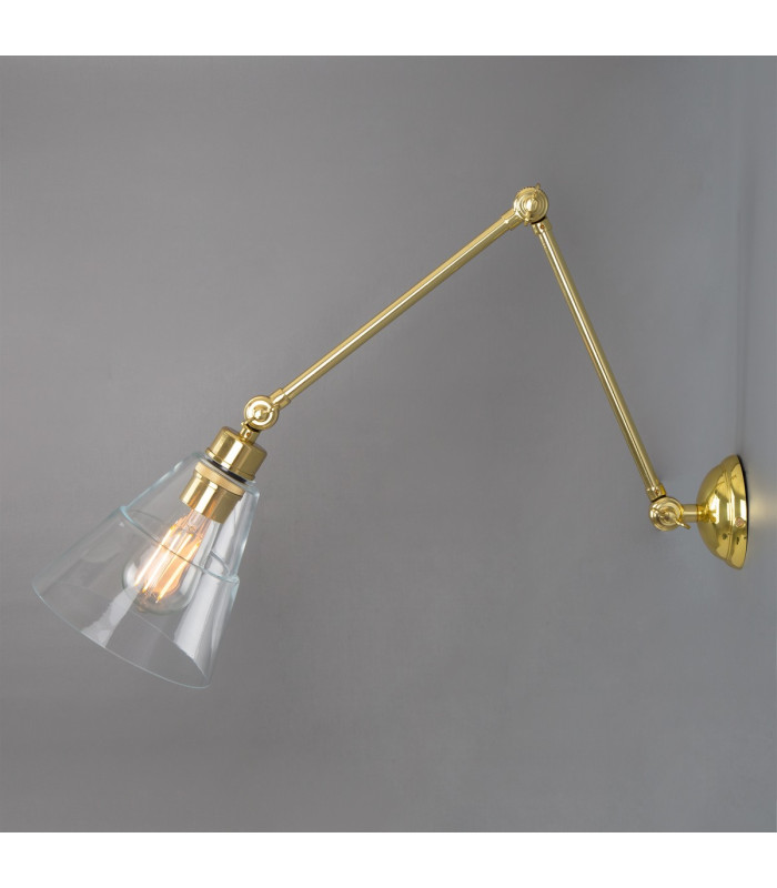 Lyx Adjustable Poster Light Polished Brass-4