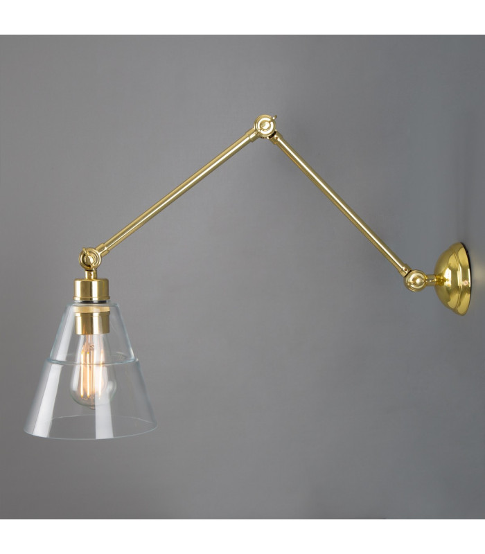 Lyx Adjustable Poster Light Polished Brass-5
