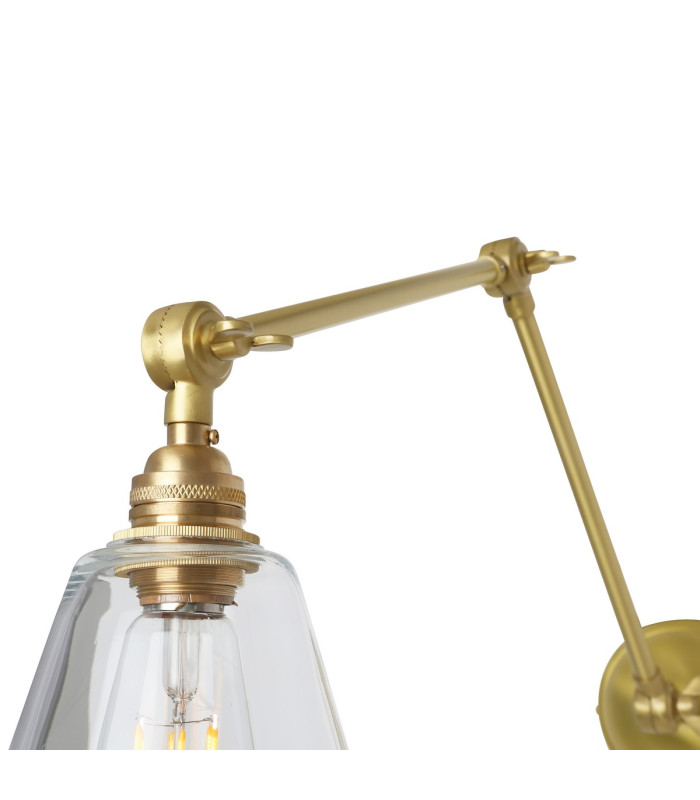 Lyx Adjustable Poster Light Satin Brass-2
