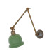 Nico Poster Light Antique Brass Sage Green Shade-1