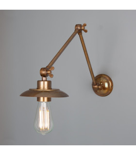 Reznor Adjustable Poster Light Antique Brass-1