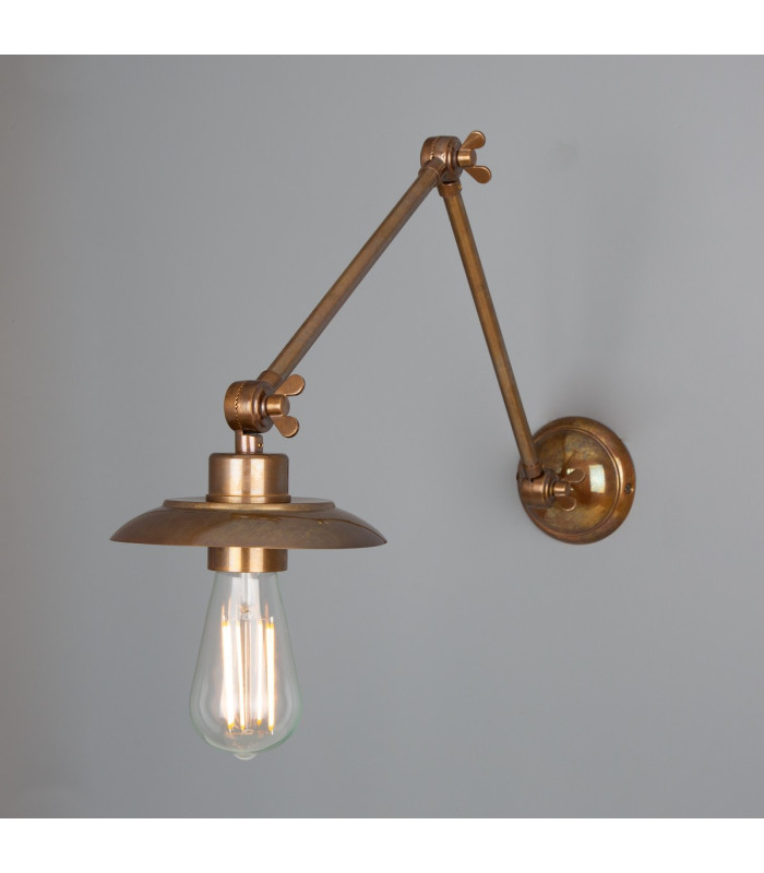 Reznor Adjustable Poster Light Antique Brass-1