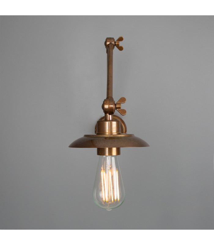 Reznor Adjustable Poster Light Antique Brass-2