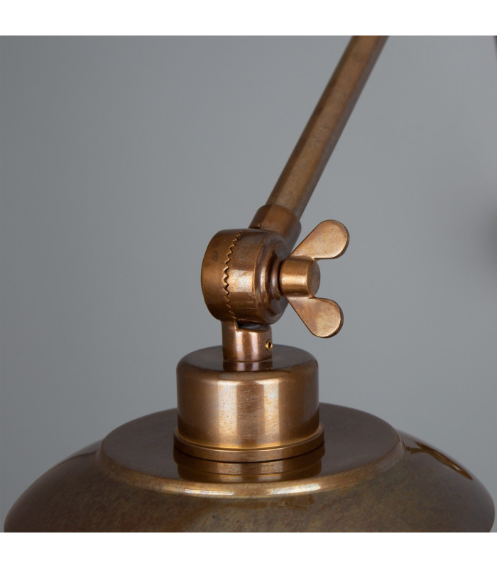 Reznor Adjustable Poster Light Antique Brass-3