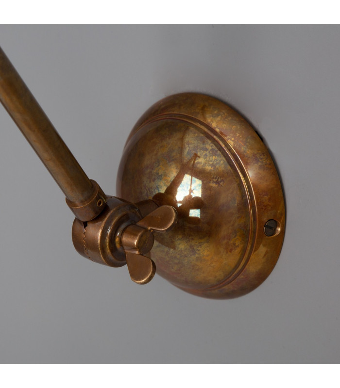 Reznor Adjustable Poster Light Antique Brass-5
