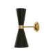 Cairo Wall Light Polished Brass Matt Black-1