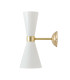 Cairo Wall Light Polished Brass White-1