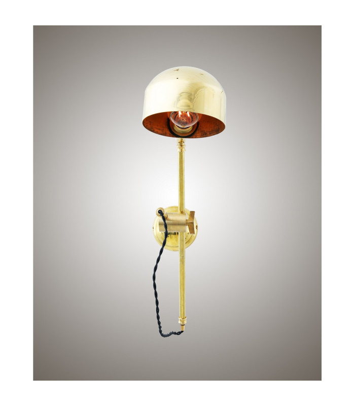 Bogota Quirky Wall Light Satin Brass