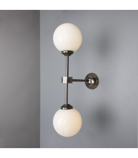Yaounde Globe Wall Light Antique Silver-1