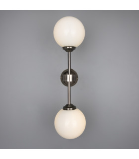 Yaounde Globe Wall Light Antique Silver-2